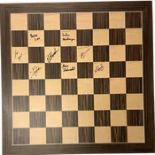 2025 American Cup Zebrawood Board Autographed by Women's Field