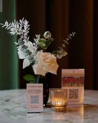 Table Flower Decor: Midnight Bloom