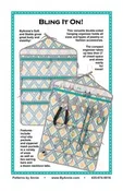 Bling It On! Hanging Organizer, vinyl slip pockets & Zippered mesh PBA248
