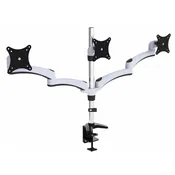 Height Adjustable Three Monitor Arm Mount