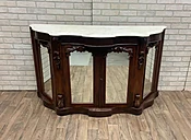 Antique American Empire Rosewood Sideboard Cabinet