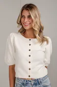 Always A Good Choice Cream Sweater