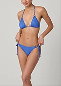 Azure and Gold Ring Triangle Bottom