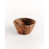 Acacia Wood Snack Bowl