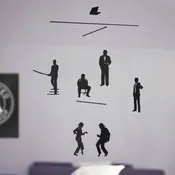 "Pulp fiction" hanging mobile