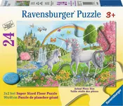 24pc Floor Puzzle Prancing Unicorns