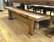 4' Farm Style Bench - Trestle Base