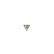 14ct YG Astra Az Turquoise Stud