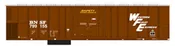Athearn 25342 PC&F 57ft Mechanical Reefer - Burlington Northern Santa Fe (BNSF) #799514 - Brown/White/Yellow w/Western Fruit Express N Scale