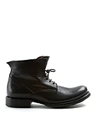 745 Black Leather Lace-up Boots