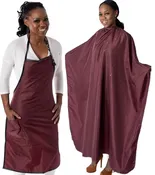 The Matching Hair Cape and Apron Set - Burgundy - Hair Capes and Aprons Co