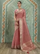 Brick Woven Design Cotton Silk Jacquard Saree