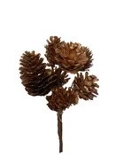 10" Gold Glitter Pinecone Pick