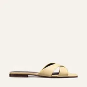 Alex Mill x Margaux: The Selene Flat Sandal - Butter Nappa