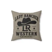 Lady Rancher Western Everyday | Custom 2 Sided Pillow