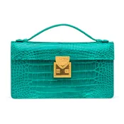 Madison Clutch in Emerald