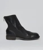 AW26 Guidi Men 986 Back Zip Flat Boots Horse Dark Brown