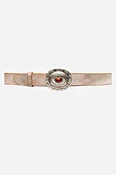 ARGENTO ITALIAN LEATHER METALLIC BELT