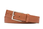 1-1/2" Glazed Calf Belt with Nickel Buckle