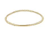 ENewton Bliss Bar Pattern Smooth 2.5mm Gold Bracelet
