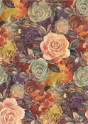 Autumn Garden - A3 Rice Decoupage Paper