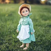 18 In Doll Clothes Light Green Dress Set
