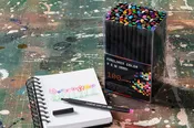 100-Piece Fineliner Color Pen Set – 0.4mm Fine Tips