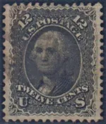 US 90 Early Classic F – VF Used “E” Grill Lovely Example – Light Cancel cv $375
