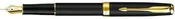 00043 Parker Sonnet Refresh Black Lacquer GT Fountain Pen M-Nib [E] 1743580 S0808710 *