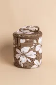 Halo Makeup Bag - Olive Leopard Floral