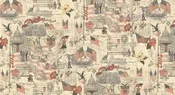 3 Sisters "Patriotic" - Americana Patriotic in Porcelin - Half Yard