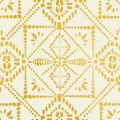 Batik Cream/Metallic Gold Gift Wrap
