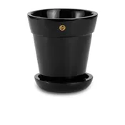 Black Obsidian Flower Pot