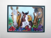 horses designs and matted prints