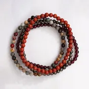 Aries Gemstone Bracelet Stack