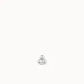 14k Ball Trinity Flat Back Stud