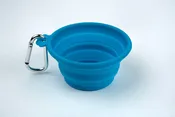 Silver Essentials Round Collapsible Silicone Water Bowl - Teal | 250ml | 9000