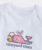 Baby Long-Sleeve Easter Whale Bodysuit