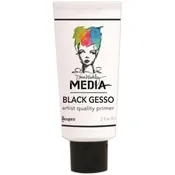 Dina Wakely Media Gesso 2oz Tube - Black