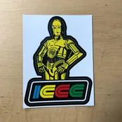 ICCC C-3PO Sticker — IC Toys Nashville