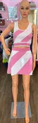 36points Pink & White 2 Piece Skirt Set Size:M