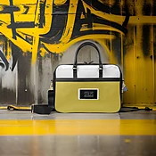 "Luxe Crown Briefcase: Modern Leather Elegance for Professionals" — Stilts Shoes
