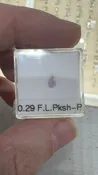 0.29 Carats Pear Cut Fancy Light Pinkish Purple Diamond