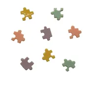 Puzzle Pieces Flatbacks Flatbackz | Resin Flat Back Embellishments for Crafts, Cards & DIY Projects