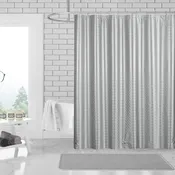 3D PEVA Sqaure Grommet Shower Liner With Magnetic Weighted Bottom, 70x72 Inches