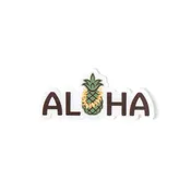 Decal Aloha Pineapple Lei