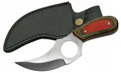 6" Multi Color Handle Short Skinner W/Sheath, Guard Sheath