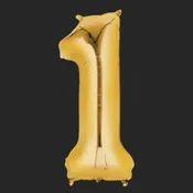 Gold Number Mylar Balloon