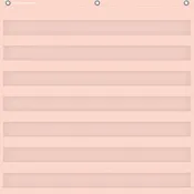 BLUSH 7 POCKET CHART (28" X 28") OH HAPPY DAY DÉCOR POCKET CHARTS