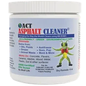 ACT Asphalt Cleaner – Eco-Friendly Dry Powder Oil Stain Remover for Driveways, Parking Lots & Roadways | HOA Approved | Bioremediation Formula | Safe around Pets